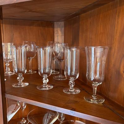 Large Lot of Drinkware Glasses - Martini, Wine, Cocktails