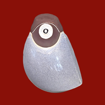 Triple Eyed Ceramic Owl