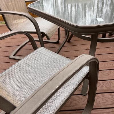 Hexagonal Patio Table and Chairs Set