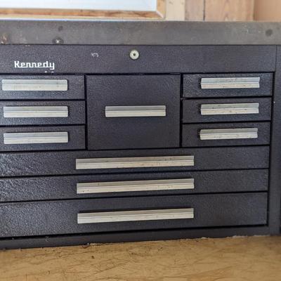 Incredible Vintage Kennedy 10 Drawer Tool Box with KEYS! Includes all Contents!