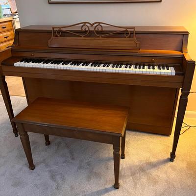 Vintage Hobart M. Cable Upright Piano and Bench