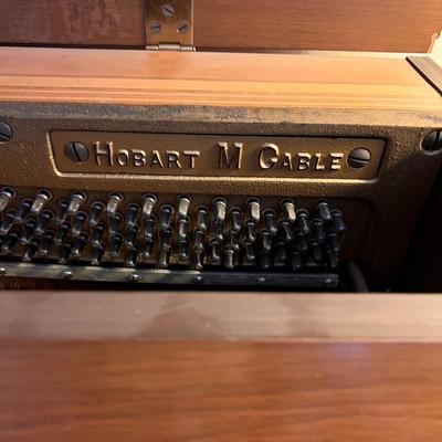 Vintage Hobart M. Cable Upright Piano and Bench
