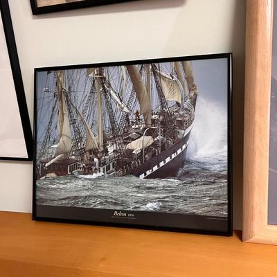 Lot of Vintage and Contemporary Nautical Framed Art