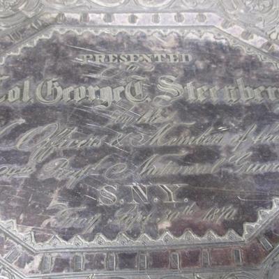 1870's Platter From The 24th Reg National Guard