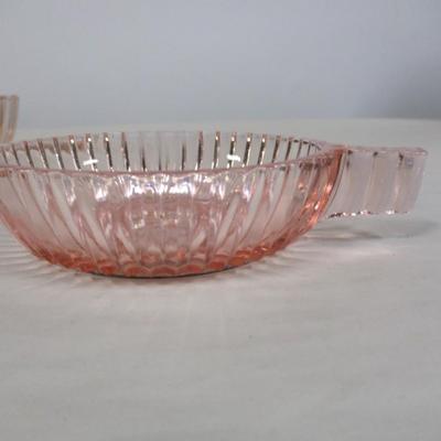 Pink Queen Mary Single Handled Bowls