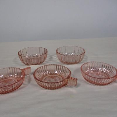 Pink Queen Mary Single Handled Bowls