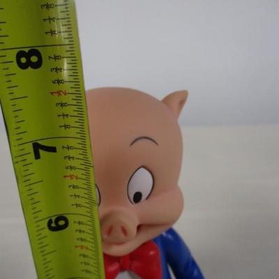 Plastic Porky Pig & Piggy Bank