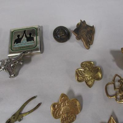 Vintage Boy Scout Merit Pin Collection
