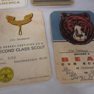 Vintage Boy and Cub Scout Merit Cards