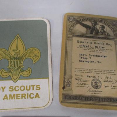 Vintage Boy and Cub Scout Merit Cards