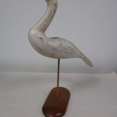 Hand Carved Wood Sand Piper French Broad River Decoy Company Signed