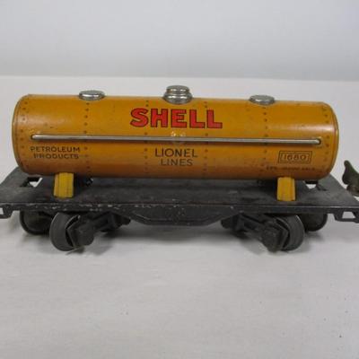 Vintage Lionel 1680 Shell Tanker Car