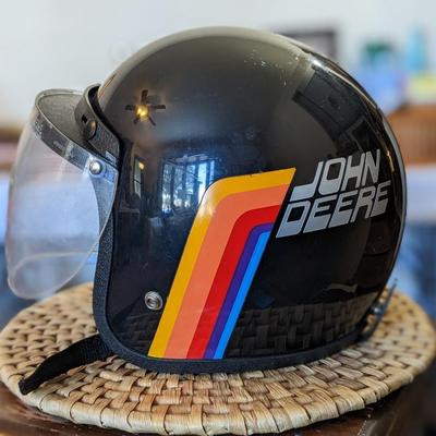 RARE Vintage John Deere Snowmobile Helmet, Medium
