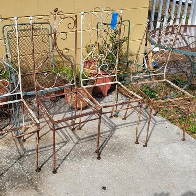 7 Chairs and Table Lot