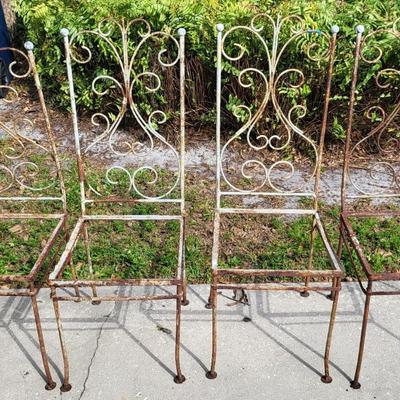 7 Chairs and Table Lot