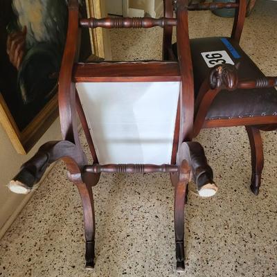 2 Leather Benches