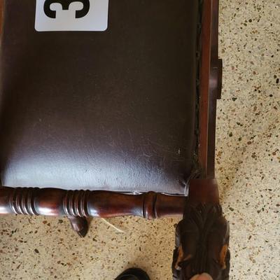2 Leather Benches