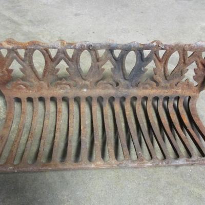 Architectural Salvage Cast Iron Fireplace Grate