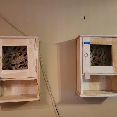 2 Small Wall Cabinets