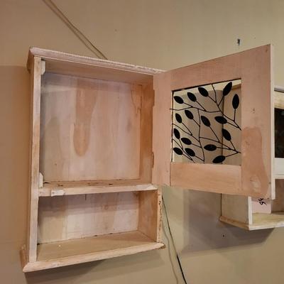 2 Small Wall Cabinets