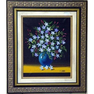 Spanish Andalusia New Oil Painting 22" X 25" , Market Value $1350