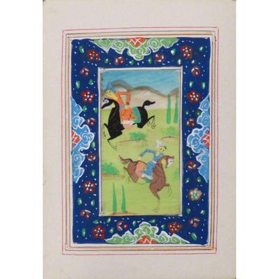 Hand Made Persian Miniature painting on plastic / Paper 7