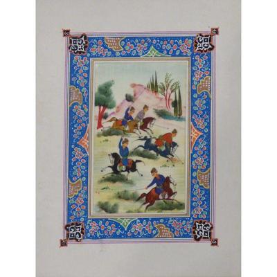 Hand Made Persian Miniature painting on plastic / Paper 7