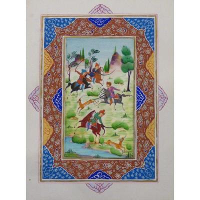 Hand Made Persian Miniature painting on plastic / Paper 7