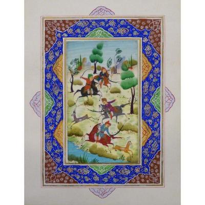 Hand Made Persian Miniature painting on plastic / Paper 7