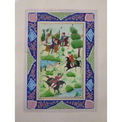 Hand Made Persian Miniature painting on plastic / Paper 7