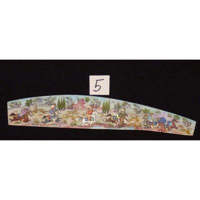 Antique Persian Miniature on Bone Painting Fine Art Handmade about 9" X 2", Market Value over than $450