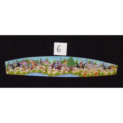 Antique Persian Miniature on Bone Painting Fine Art Handmade about 9" X 2", Market Value over than $450