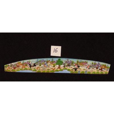Antique Persian Miniature on Bone Painting Fine Art Handmade about 9" X 2", Market Value over than $450