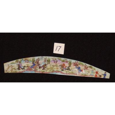Antique Persian Miniature on Bone Painting Fine Art Handmade about 9" X 2", Market Value over than $450