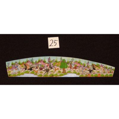 Antique Persian Miniature on Bone Painting, Fine Art Handmade, about 9" X 2", Market Value over than $450