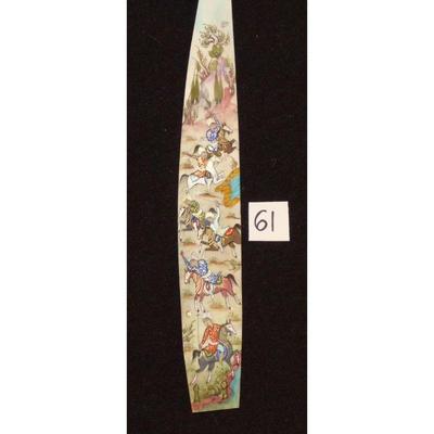 Antique Persian Miniature on Bone Painting, Fine Art Handmade, about 8" X 3", Market Value over than $450