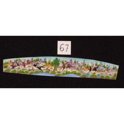 Antique Persian Miniature on Bone Painting, Fine Art Handmade, about 8" X 3", Market Value over than $450