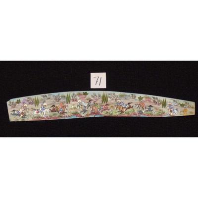 Antique Persian Miniature on Bone Painting, Fine Art Handmade, about 8" X 3", Market Value over than $450
