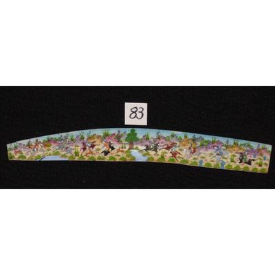 Antique Persian Miniature on Bone Painting, Fine Art Handmade, about 8" X 3", Market Value over than $450