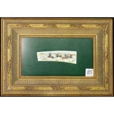 Antique Persian Antique Miniature on Bone Painting, Fine Art Handmade -9" X 11", Market Value $900