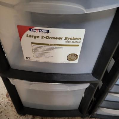 4 Plastic Drawers