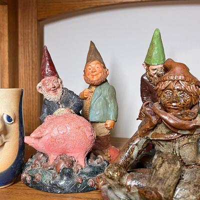 Vintage Lot Tom Clark Gnome Ceramic Pottery Collectibles Village & Hassfeld