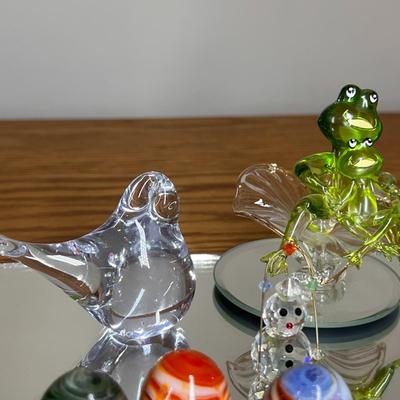 Lot Glass and Crystal Figurines
