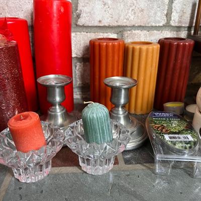 Large Mixed Candle Lot