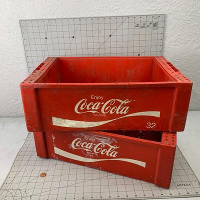 #1 Two Vintage Coca Cola Plastic Crates