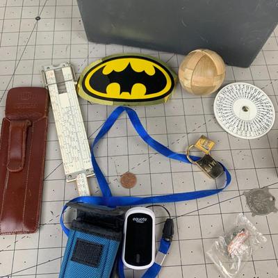 #53 Tool Box, Equate Fingertip Pulse Oximeter, Measuring Tools and Pins 