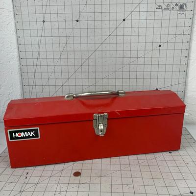 #56 Red Tool Box Full of Staples, Roofing Nails and more