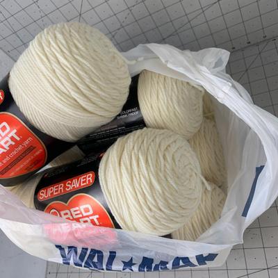 #61 6pc Red Heart Super Saver Yarn- Aran