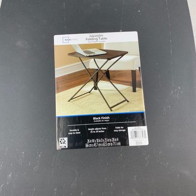 #75 Adjustable Black Folding Table