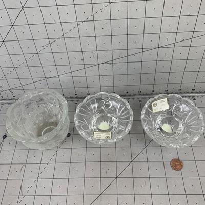 #83 Bleikristall Elsterhal Lead Crystal Candle Sticks and Other
